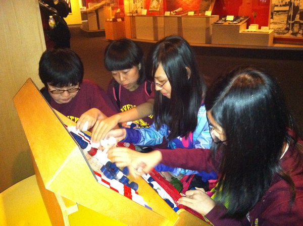 Ducklings Creating Beadwork at Mille Lacs American Indian Reservation