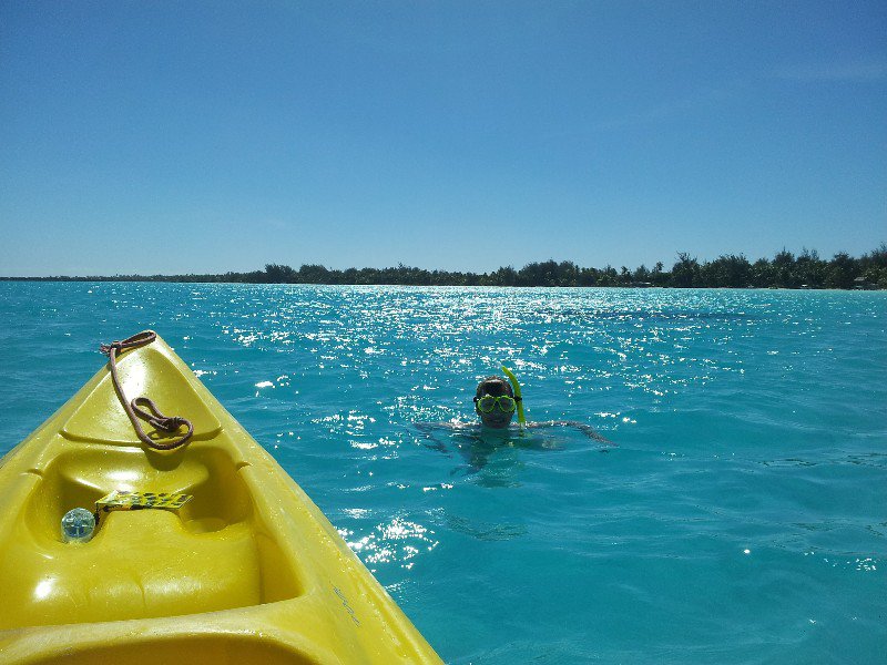 Snorkling in the lagoon