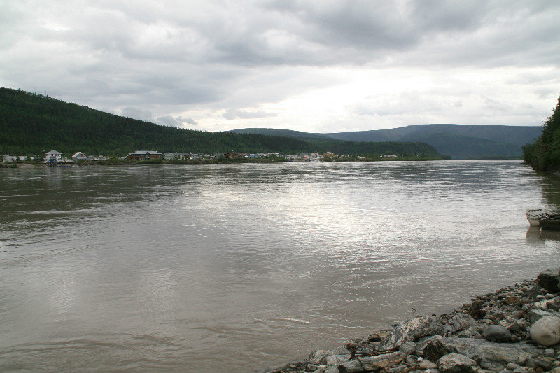 View of Dawson from across the river