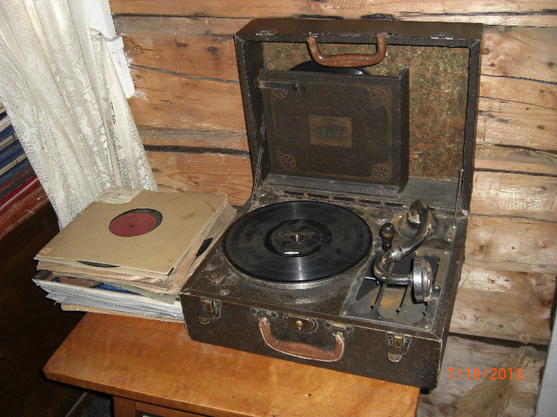 Old time record player