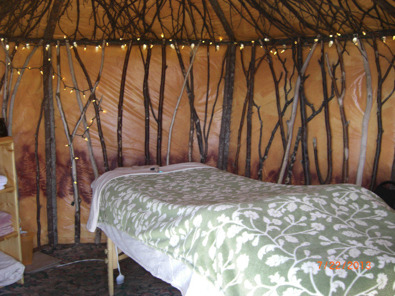 Inside of the Yurt
