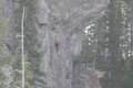 Crazy rock climber