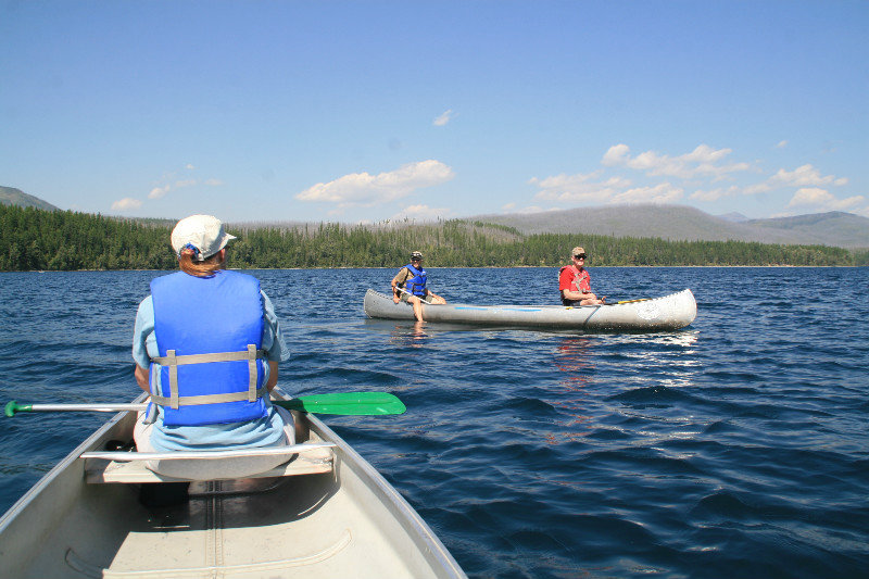 Canoeing on Lake McDonald