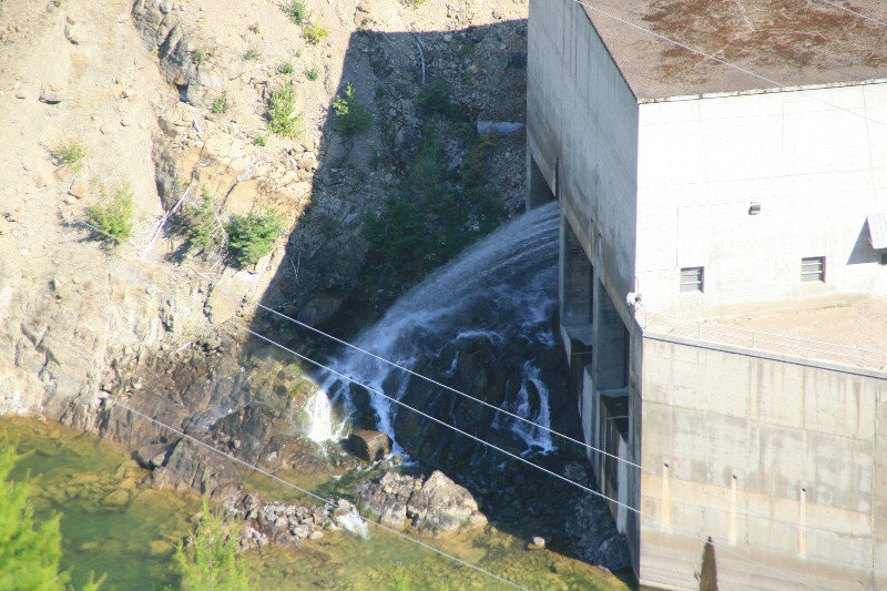 Hungry Horse Dam spill out
