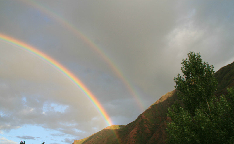 Beautiful double rainbow