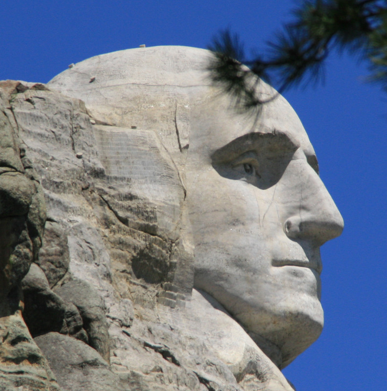Mount Rushmore - Washington side view