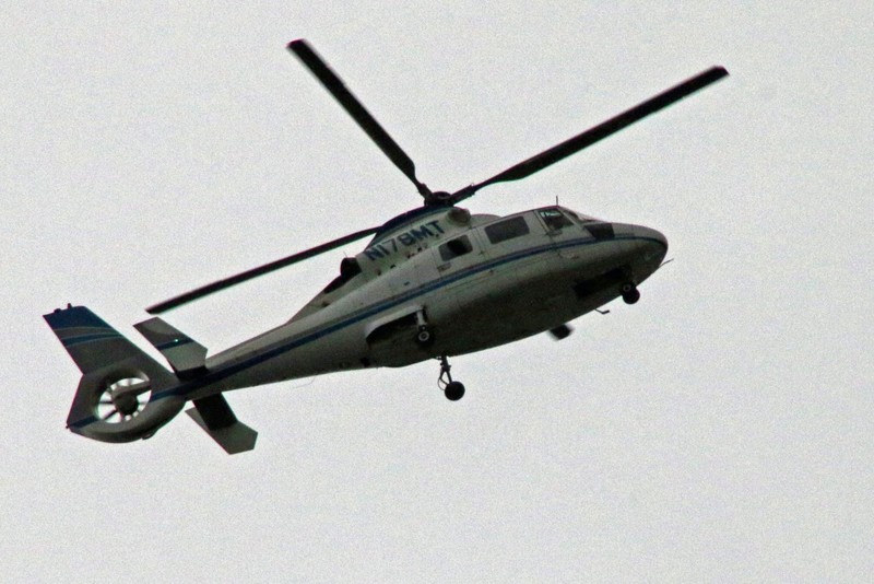 Massive chopper overhead