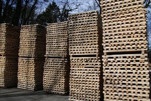 Wood flats to make charcoal bricks