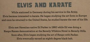 Elvis 4th degree black belt - who knew