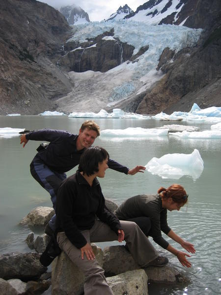 Glacier Piedra Blanca with the 3 of us