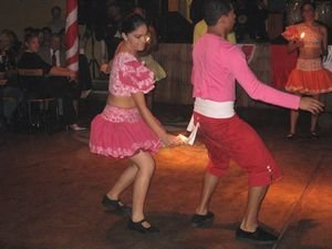 Peruvian dancing in the Pena del Barranco