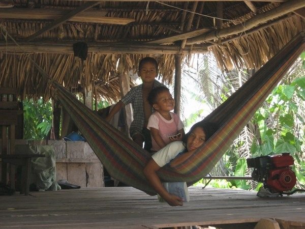 Local family along our way in the jungle