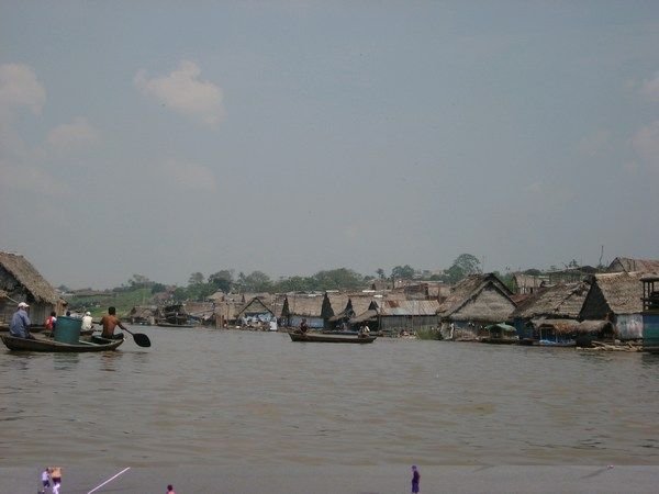 The shanty town of Belen near Iquitos