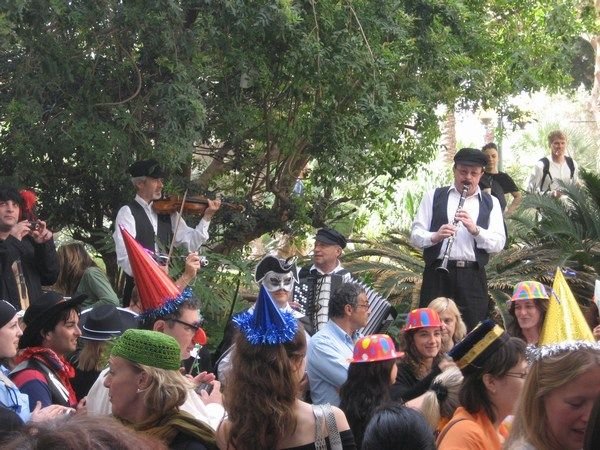 Purim party at the school