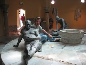 Me and my friends in a Turkish bathhouse in Akko