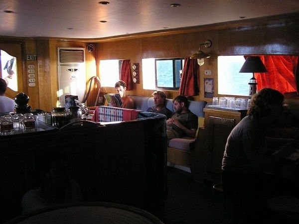 Chilling inside the ship