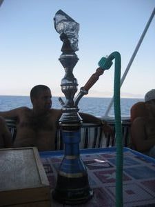 We are in Egypt.... so there is a nargilla aboard