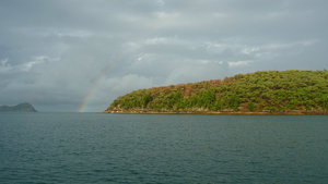 rainbow at Pearl Bay