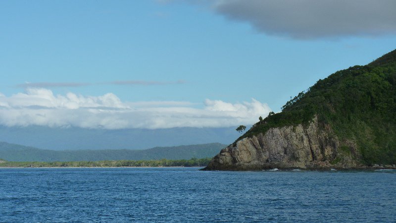 Headland just north of the Daintree River mouth
