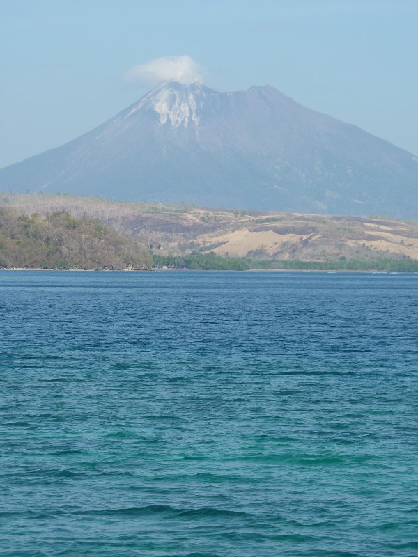 reef and volcano