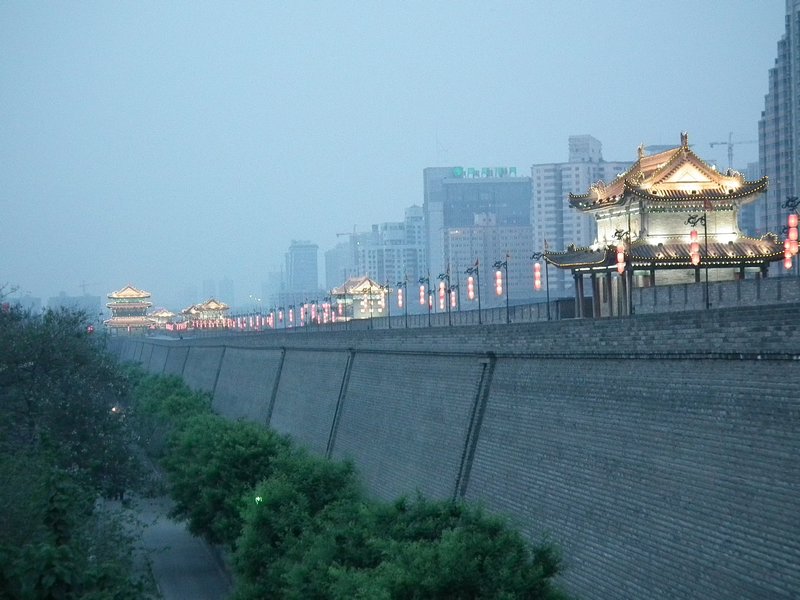 Xian Wall at night