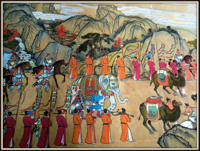 Temple mural, Mt. Wu