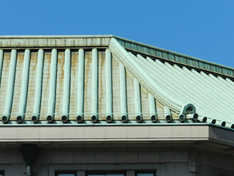 Tile roof on the palace