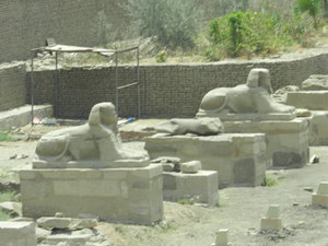 Avenue of Sphinxs on Karnack side