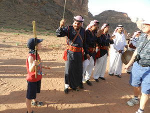 Daniel learning to be a Bedouin