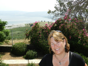 Terry at the Sea of Galilee