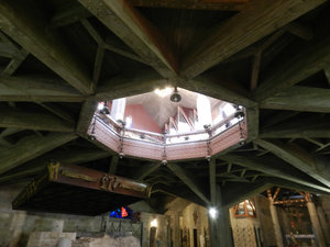 a few floors below the dome