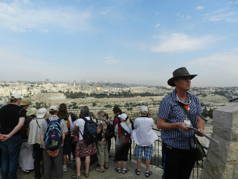 Our guide was from Haifa and played the trumpet on our trip