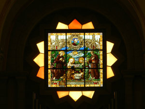 Stained glass in the Church of St. Catherine