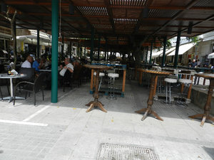 The open air lunch area
