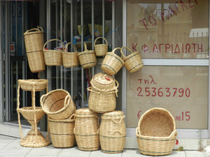 Baskets in the market
