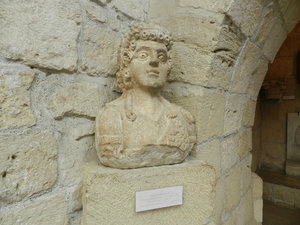 a bust of Dionysos