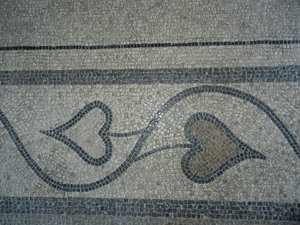 Heart floor mosaic