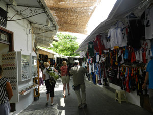 Shops in the town of Lindos