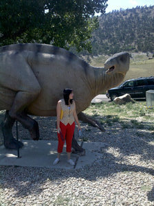 Becky at Dinosaur Ridge