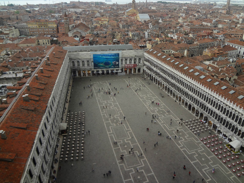 Birds view of the square