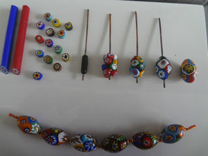 Making glass beads - step by step