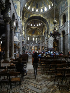 Finally being allowed inside San Marco's basilica