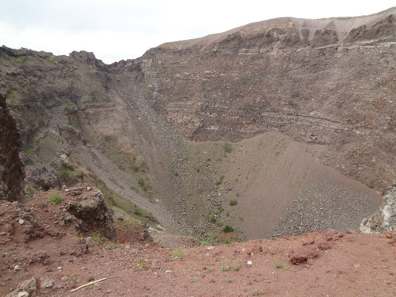 Inside the crater