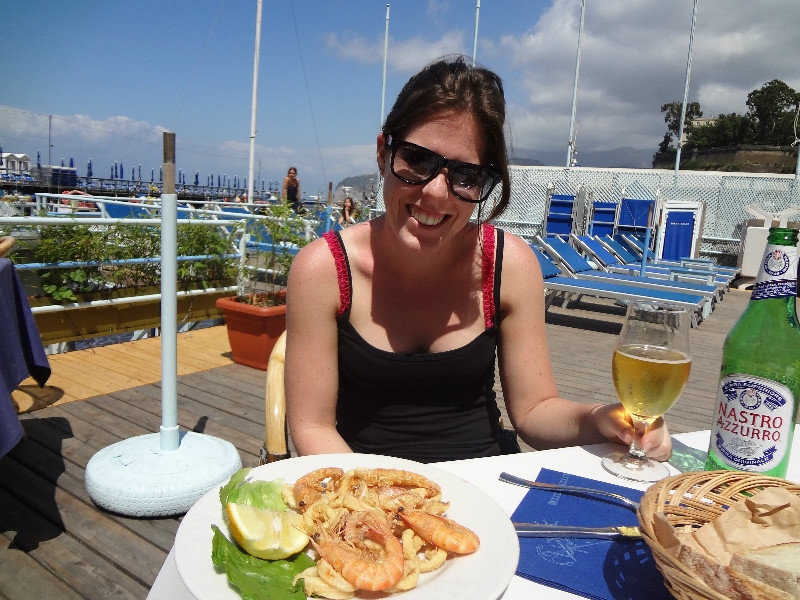Relax with a beer and fresh sea food :)