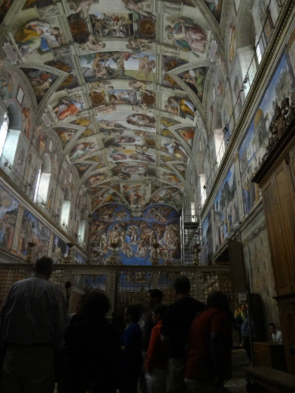 Sneaky pic in the Sistine Chapel