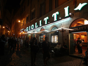 Giolitti Gelato - up there with the colosseum
