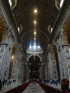 Inside St Peter´s basilica