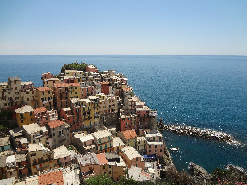 Took the high road with a view over the second town - Manarola