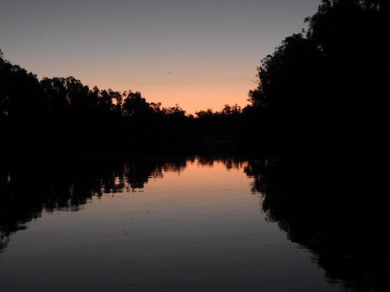 Murray River sunset reflections