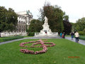 Treble Clef garden at Mozart's monument